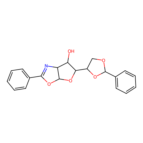 3a,5,6,6a-Tetrahydro-2-phenyl-5- furo[3,2-d]oxazol-6-ol structure