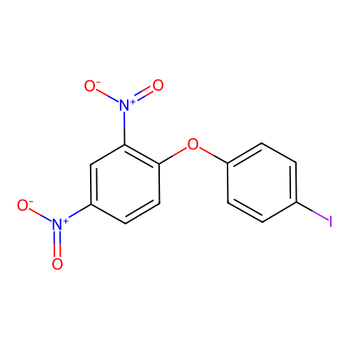 1-(4-Iodophenoxy)-2,4-dinitrobenzene structure