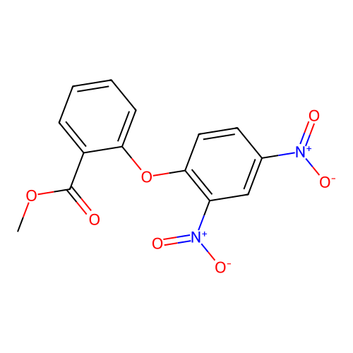 Methyl 2-(2,4-dinitrophenoxy)benzoate structure