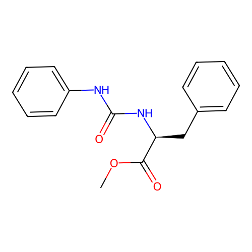 Methyl N-(anilinocarbonyl)phenylalaninate structure