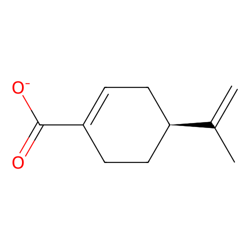 (4S)-4-(prop-1-en-2-yl)cyclohex-1-ene-1-carboxylate structure