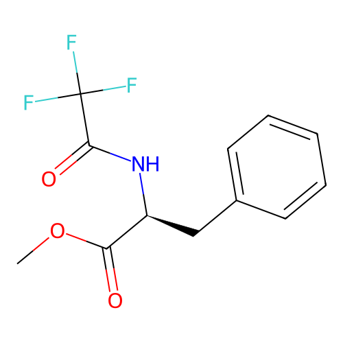 L-Phenylalanine, N-(trifluoroacetyl)-, methyl ester structure