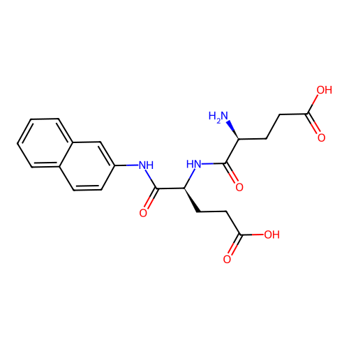 L-glutamyl-L-glutamic acid 2-naphthylamide structure