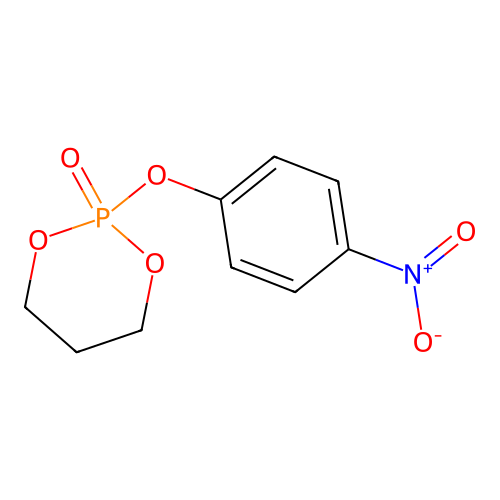 1,3,2-Dioxaphosphorinane, 2-(4-nitrophenoxy)-, 2-oxide structure