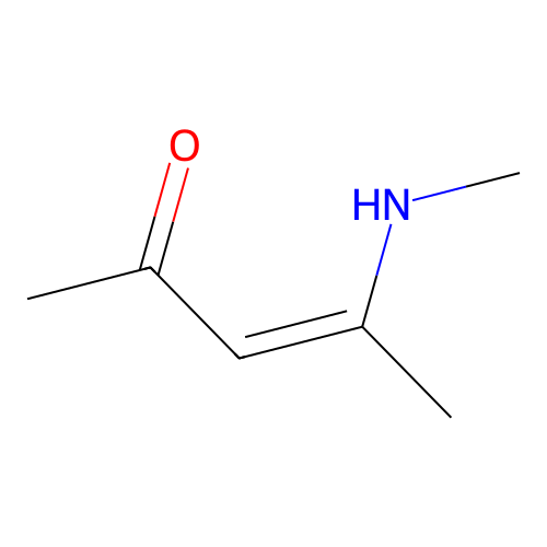 (Z)-4-(methylamino)pent-3-en-2-one structure