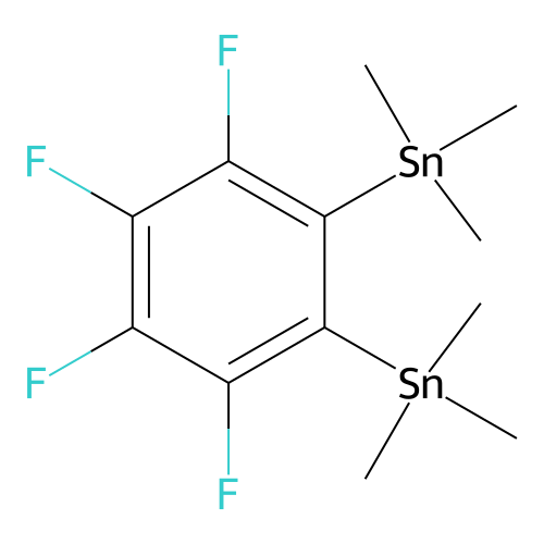 Stannane, (3,4,5,6-tetrafluoro-o-phenylene)bis*trimethyl- structure