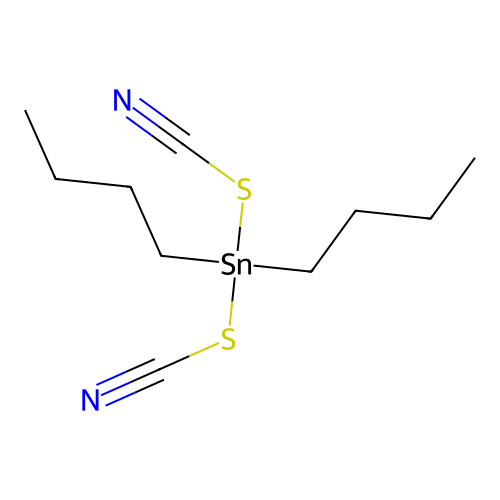 Stannane, dibutyldithiocyanato- structure