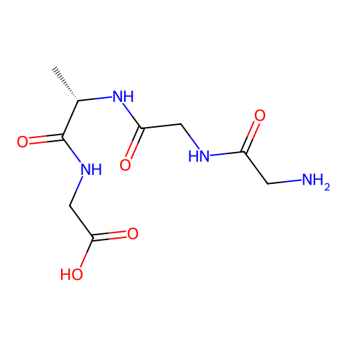 H-Gly-Gly-Ala-Gly-OH structure