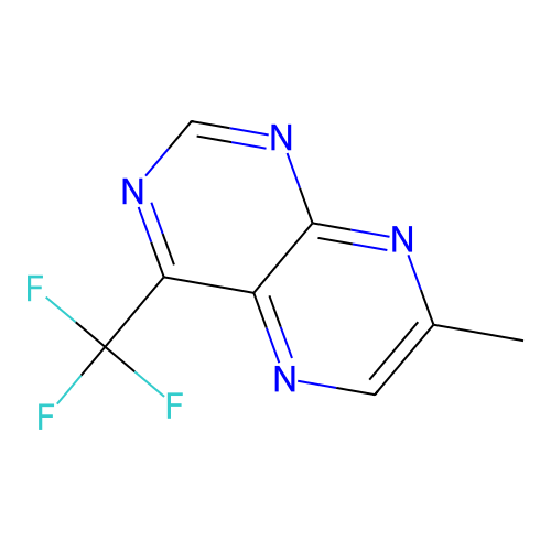 Pteridine, 7-methyl-4-(trifluoromethyl)- structure