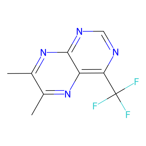 Pteridine, 6,7-dimethyl-4-(trifluoromethyl)- structure