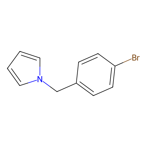 1-(4-bromobenzyl)-1H-pyrrole structure