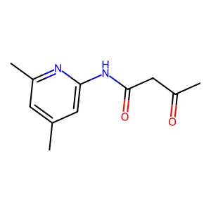 N-(4,6-dimethylpyridin-2-yl)-3-oxobutanamide structure