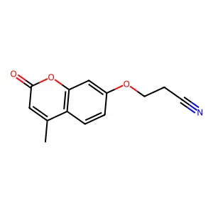 3-(4-Methyl-2-oxochromen-7-yl)oxypropanenitrile structure