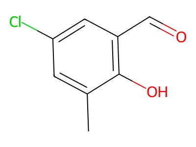 5-Chloro-2-hydroxy-3-methylbenzaldehyde structure