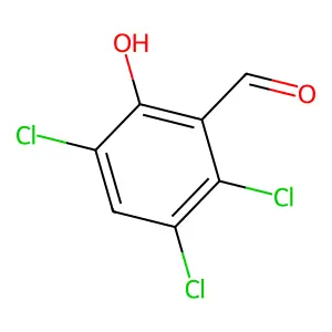 2,3,5-Trichloro-6-hydroxybenzaldehyde structure