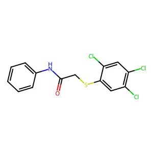 N-phenyl-2-(2,4,5-trichlorophenyl)sulfanylacetamide structure