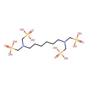 己二胺四(亚甲基膦酸) structure