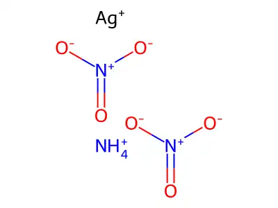 二氨合银(1+)硝酸盐(1:1) structure