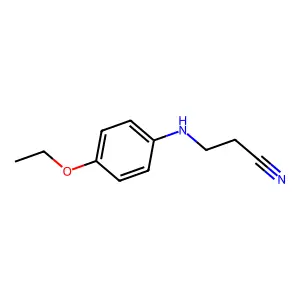 Cyanoethyl-4-phenetidine structure