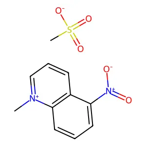 1-甲基-5-硝基喹啉鎓甲磺酸盐 structure