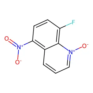 8-氟-5-硝基喹啉1-氧化物 structure