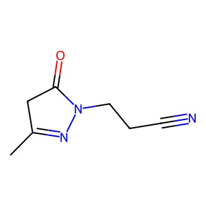 2-Pyrazoline-1-propionitrile, 3-methyl-5-oxo- structure