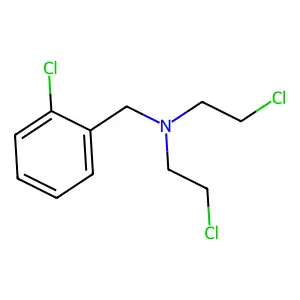 邻氯-双(2-氯乙基)苄胺 structure