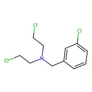 N,N-Bis(2-chloroethyl)-m-chlorobenzylamine structure