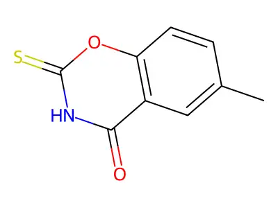 2H-1,3-Benzoxazine-2,4(3H)-dione, 6-methyl-2-thio- structure