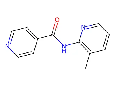 N-(3-methylpyridin-2-yl)pyridine-4-carboxamide structure