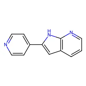 2-(4-Pyridinyl)-1H-pyrrolo(2,3-b)pyridine structure