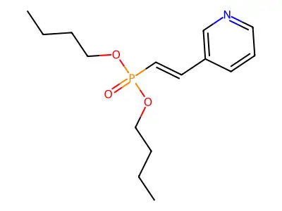 3-(2-Dibutoxyphosphorylethenyl)pyridine structure