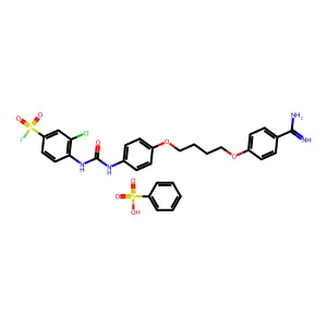 benzenesulfonic acid,4-[[4-[4-(4-carbamimidoylphenoxy)butoxy structure