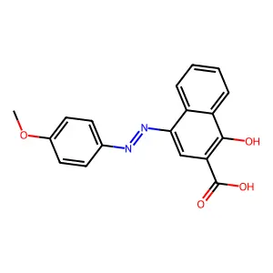 2-NAPHTHOIC ACID, 1-HYDROXY-4-((p-METHOXYPHENYL)AZO)- structure