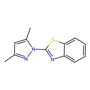 2-(3,5-Dimethyl-1H-pyrazol-1-yl)benzothiazole structure