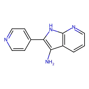 2-pyridin-4-yl-1H-pyrrolo[2,3-b]pyridin-3-amine structure