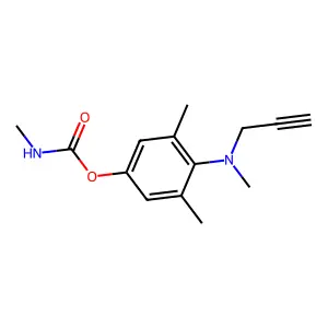 [3,5-dimethyl-4-[methyl(prop-2-ynyl)amino]phenyl] N-methylcarbamate structure