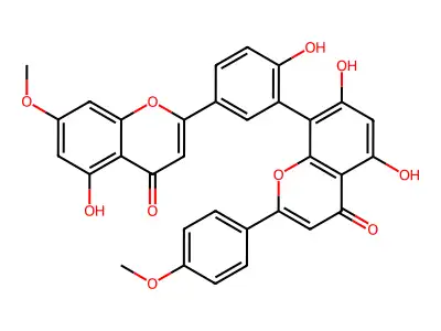 Podocarpusflavone B structure