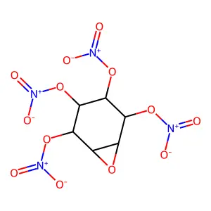 alpha-Epoxyconduritol e tetranitrate structure