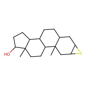 环硫雄醇 structure