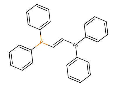 Phosphine, [2-(diphenylarsino)ethenyl]diphenyl-, (E)- structure