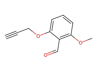 2-Methoxy-6-(prop-2-yn-1-yloxy)benzaldehyde structure