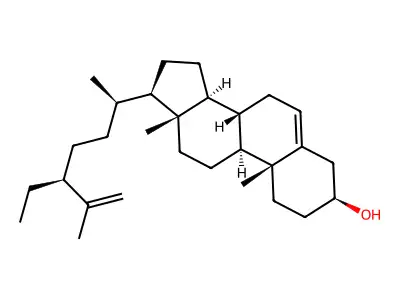 Stigmasta-5,25-dien-3ss-ol structure