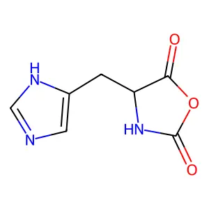 4-(1H-Imidazol-4-ylmethyl)oxazolidine-2,5-dione structure