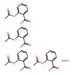 乙酰水杨酸铜 structure
