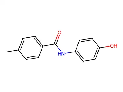 N-(4-hydroxyphenyl)-4-methylbenzamide structure