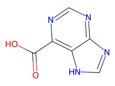 1H-Purine-6-carboxylic acid structure
