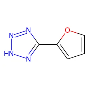 5-(2-furyl)-1H-tetrazole structure