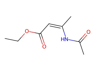 (Z)-Ethyl 3-acetamidobut-2-enoate structure
