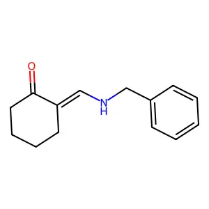 (2Z)-2-[(benzylamino)methylidene]cyclohexan-1-one structure